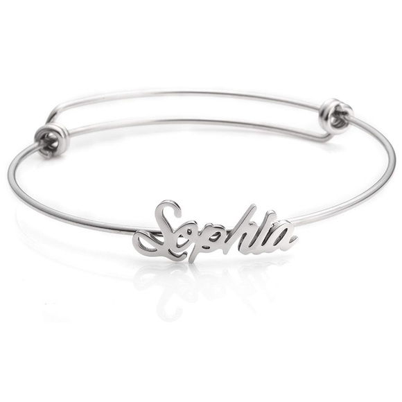 ✨SOPHIA SILVER ADJUSTABLE NAME BRACELET *NWT*✨ - Picture 2 of 5